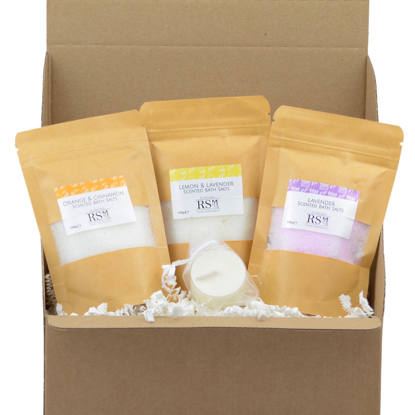 RS Wellness Luxurious Bath Soak Gift Set - 3 x Luxurious Bath Salts - Added Botanics