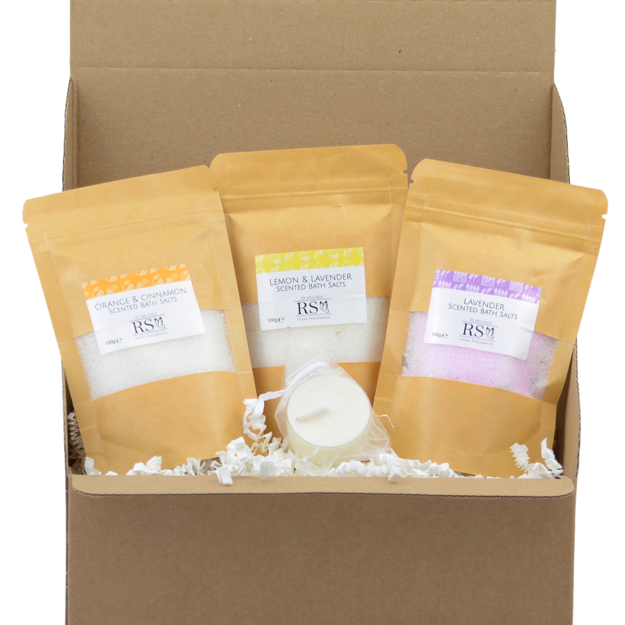 RS Wellness Luxurious Bath Soak Gift Set - 3 x Luxurious Bath Salts - Added Botanics