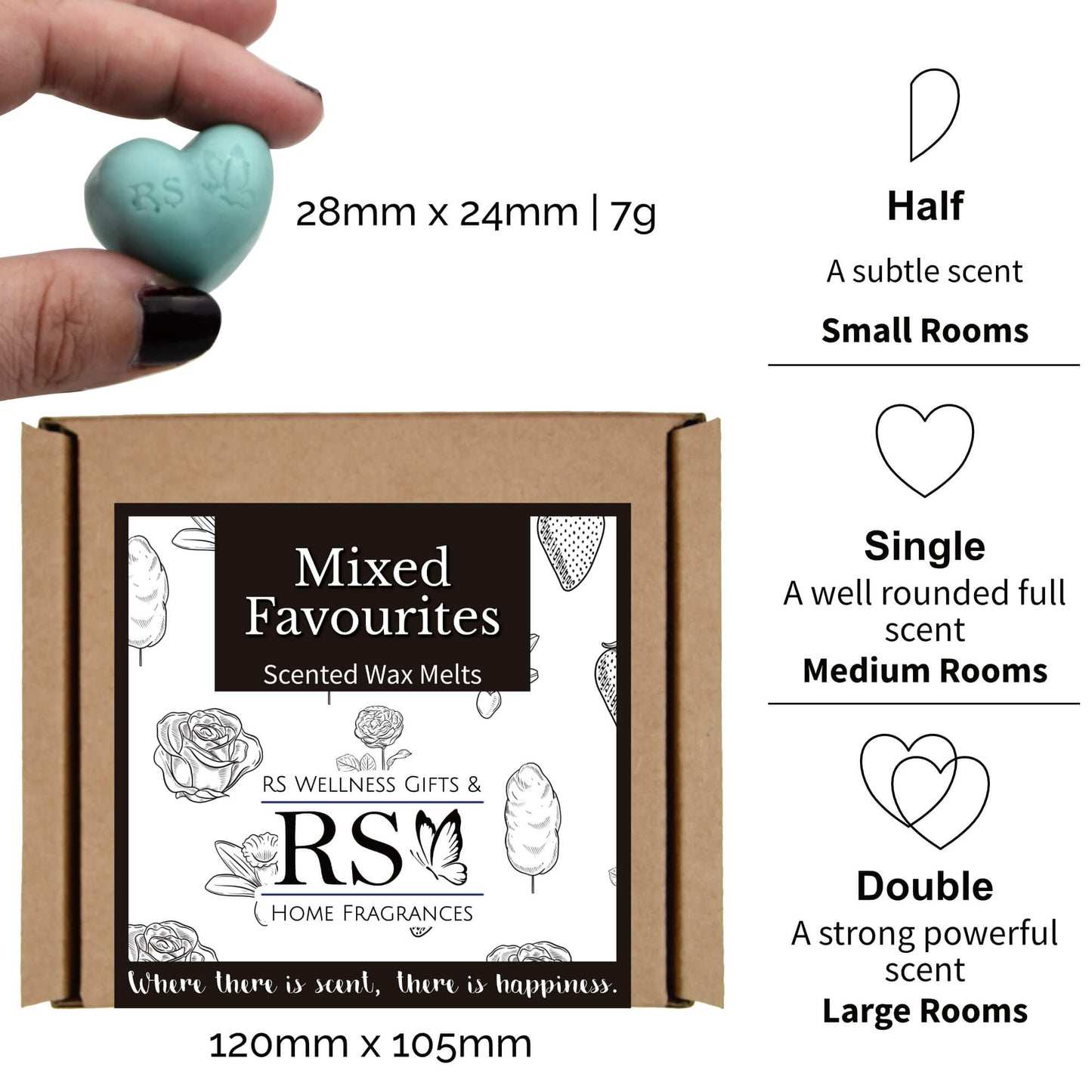 Mixed Favourites Heart Wax Melts