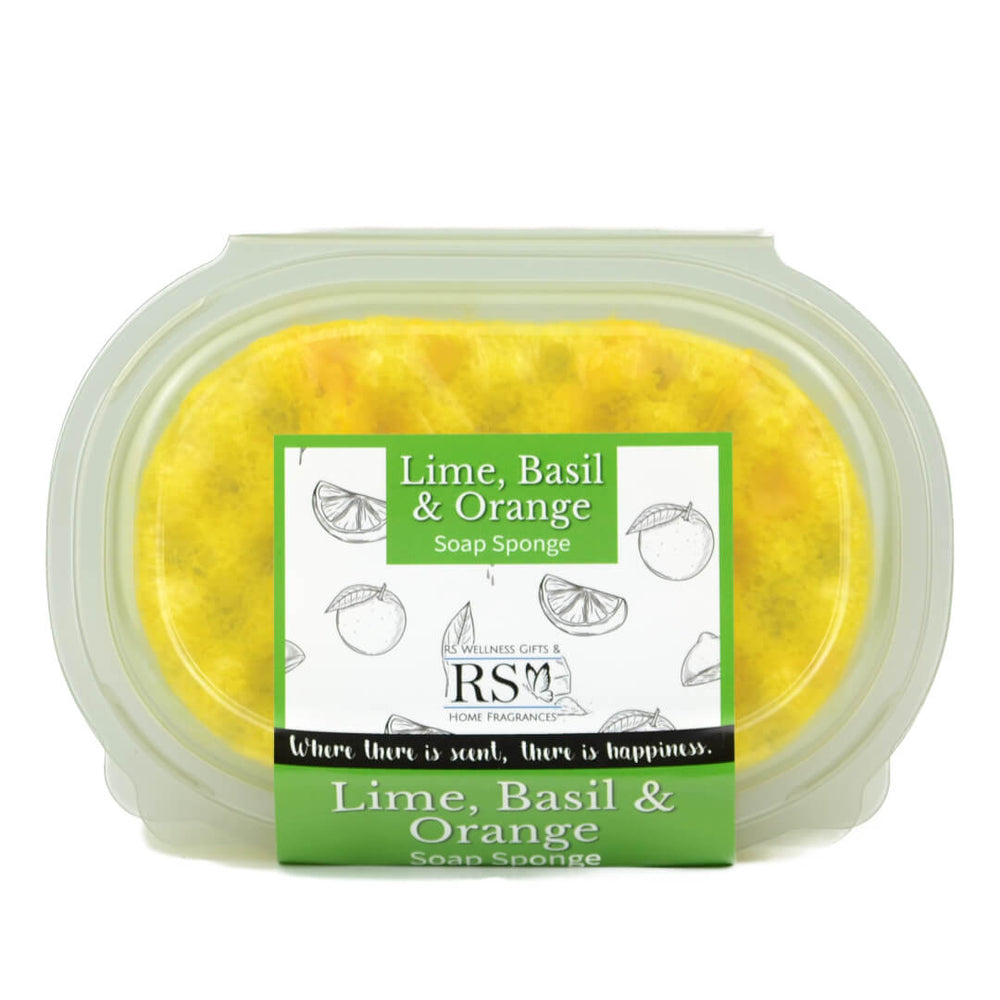 Lime Basil and Orange Soap Sponge