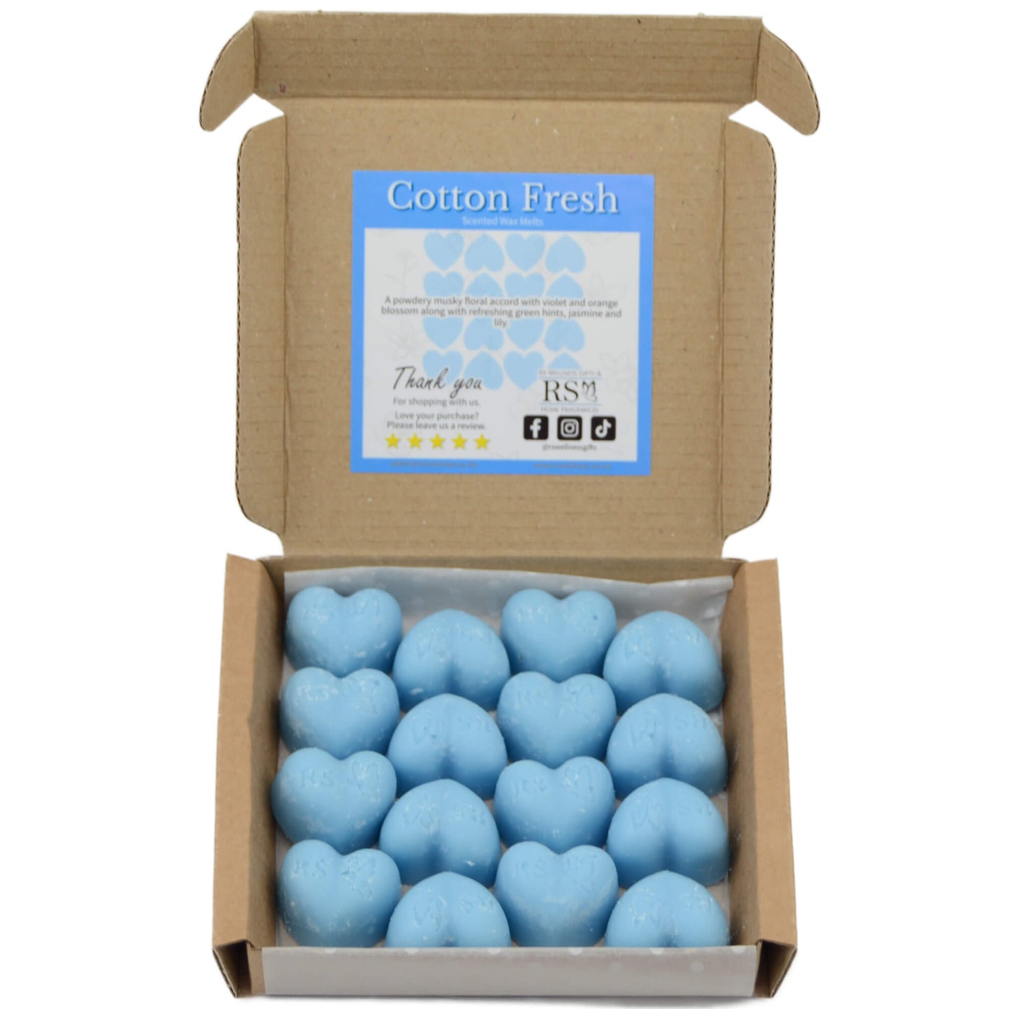 Cotton Fresh Scented Heart Wax Melts