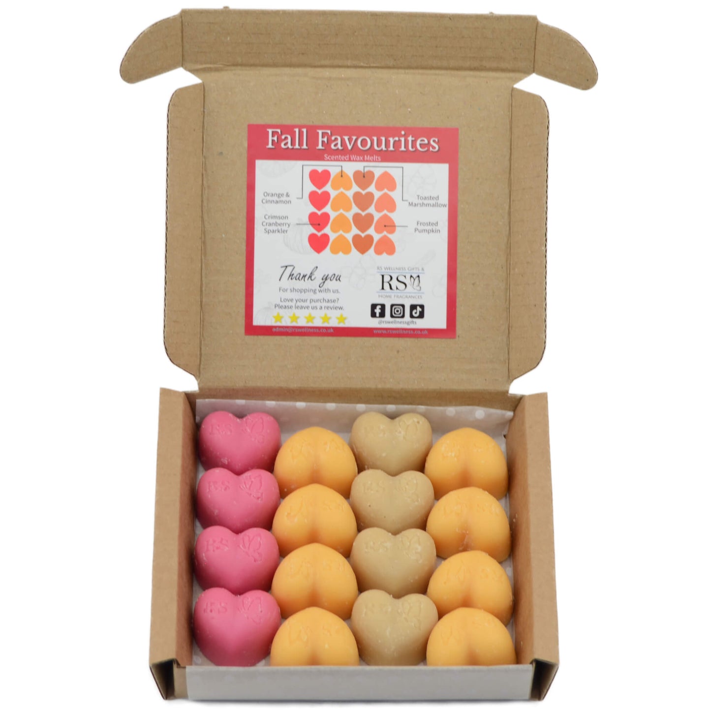 Fall Favourites Scented Heart Wax Melts