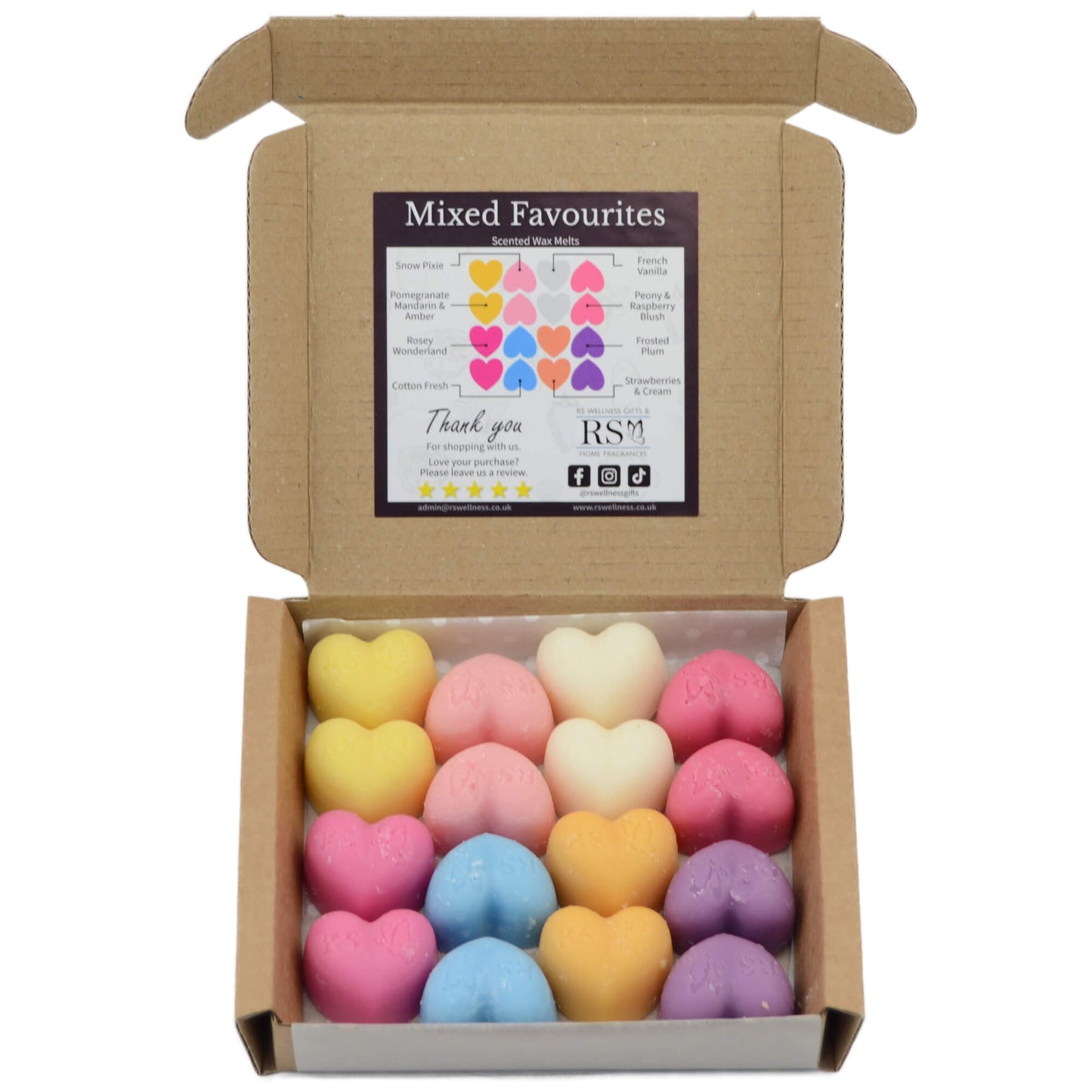 Mixed Favourites Heart Wax Melts