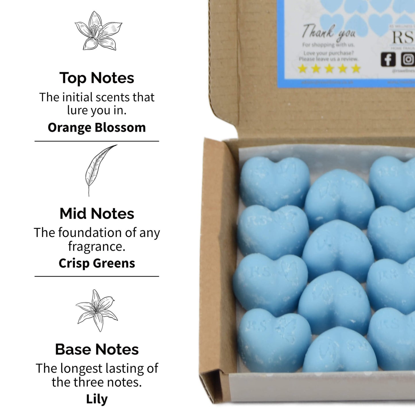 Cotton Fresh Scented Heart Wax Melts