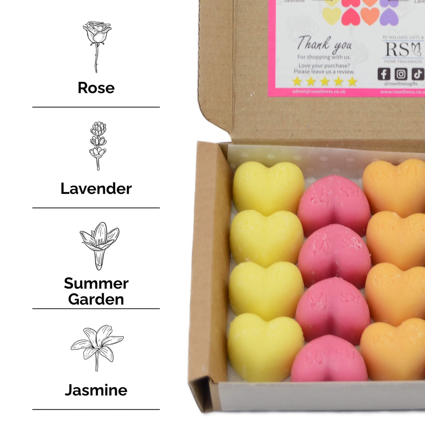 Floral Scented Heart Wax Melt Mix