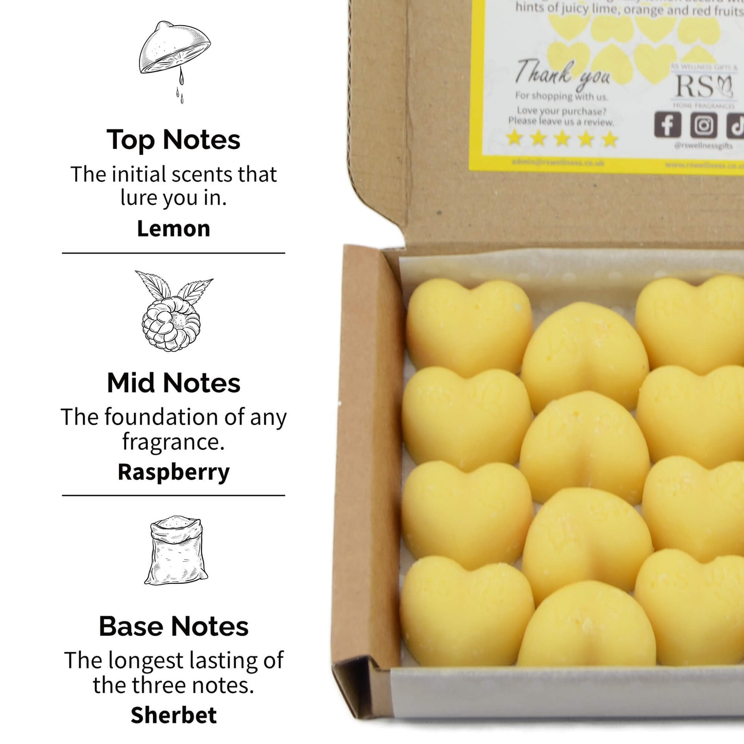Lemon Sherbet Scented Heart Wax Melts