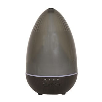 Smoked Oval Dome Dark Wood Diffuser 19cm