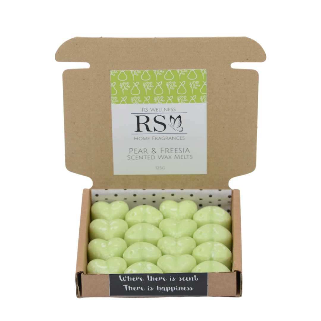 Pear and Freesia Scented Heart Wax Melts