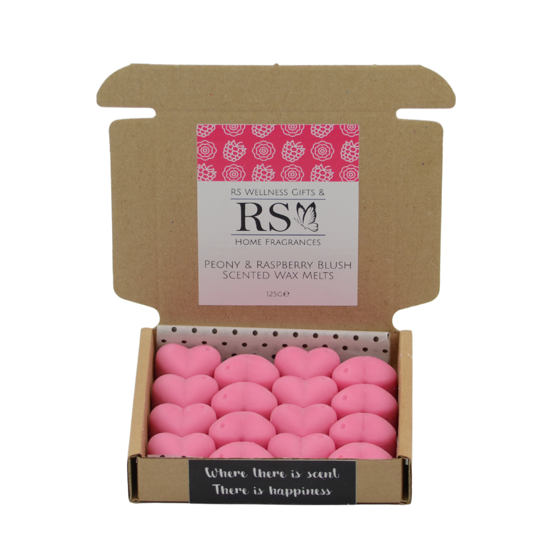 Peony and Raspberry Blush Scented Heart Wax Melts