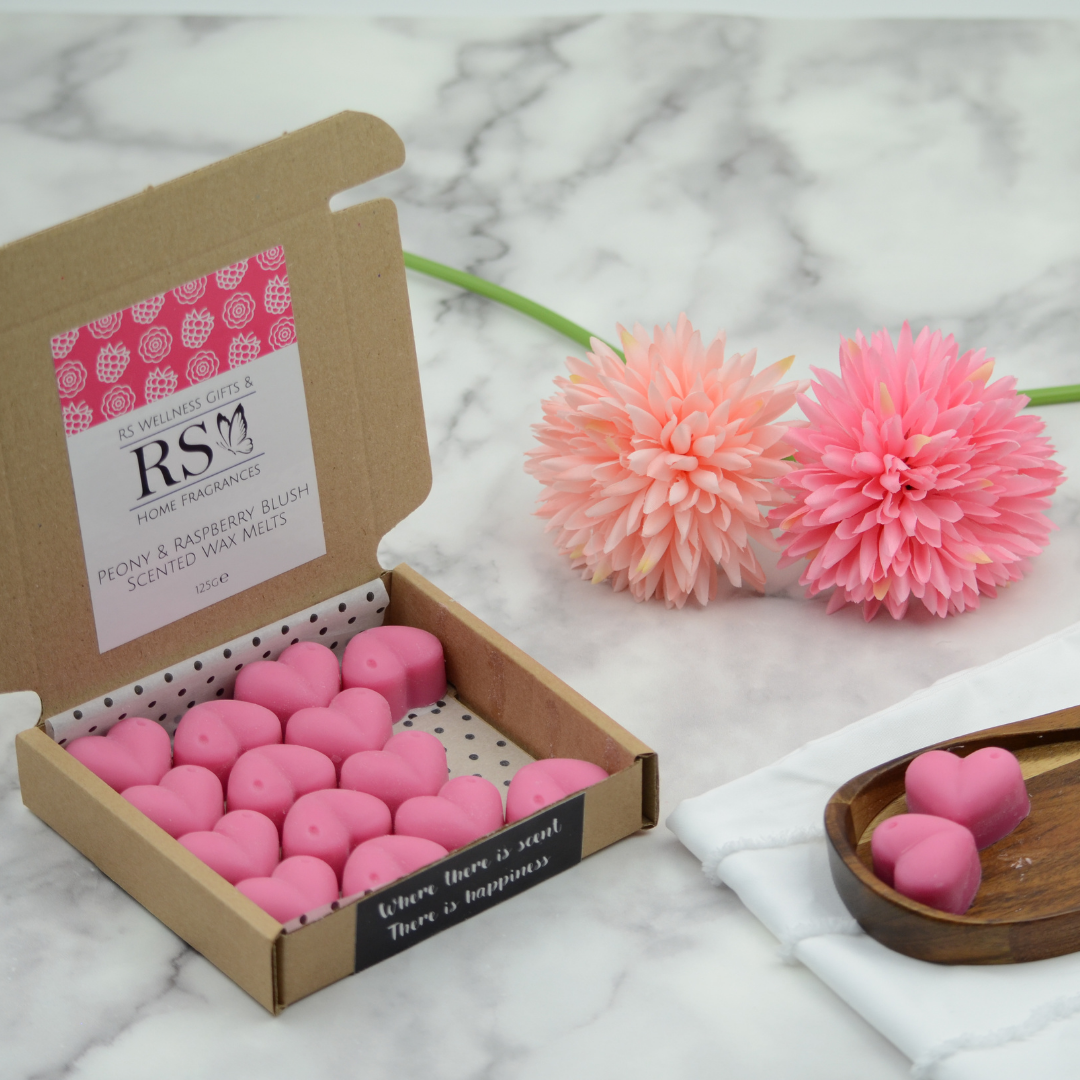 Peony and Raspberry Blush Scented Heart Wax Melts