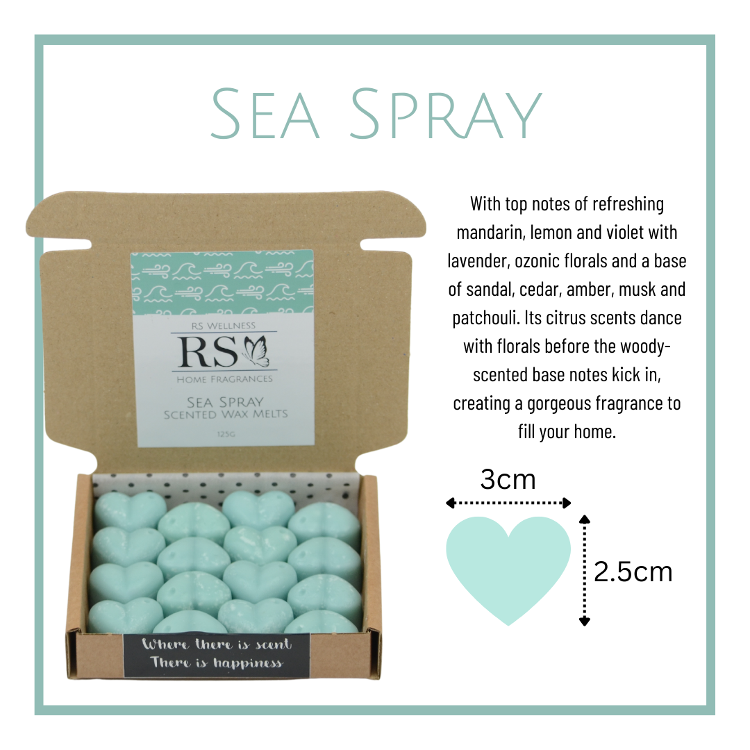 Sea Spray Scented Heart Wax Melts