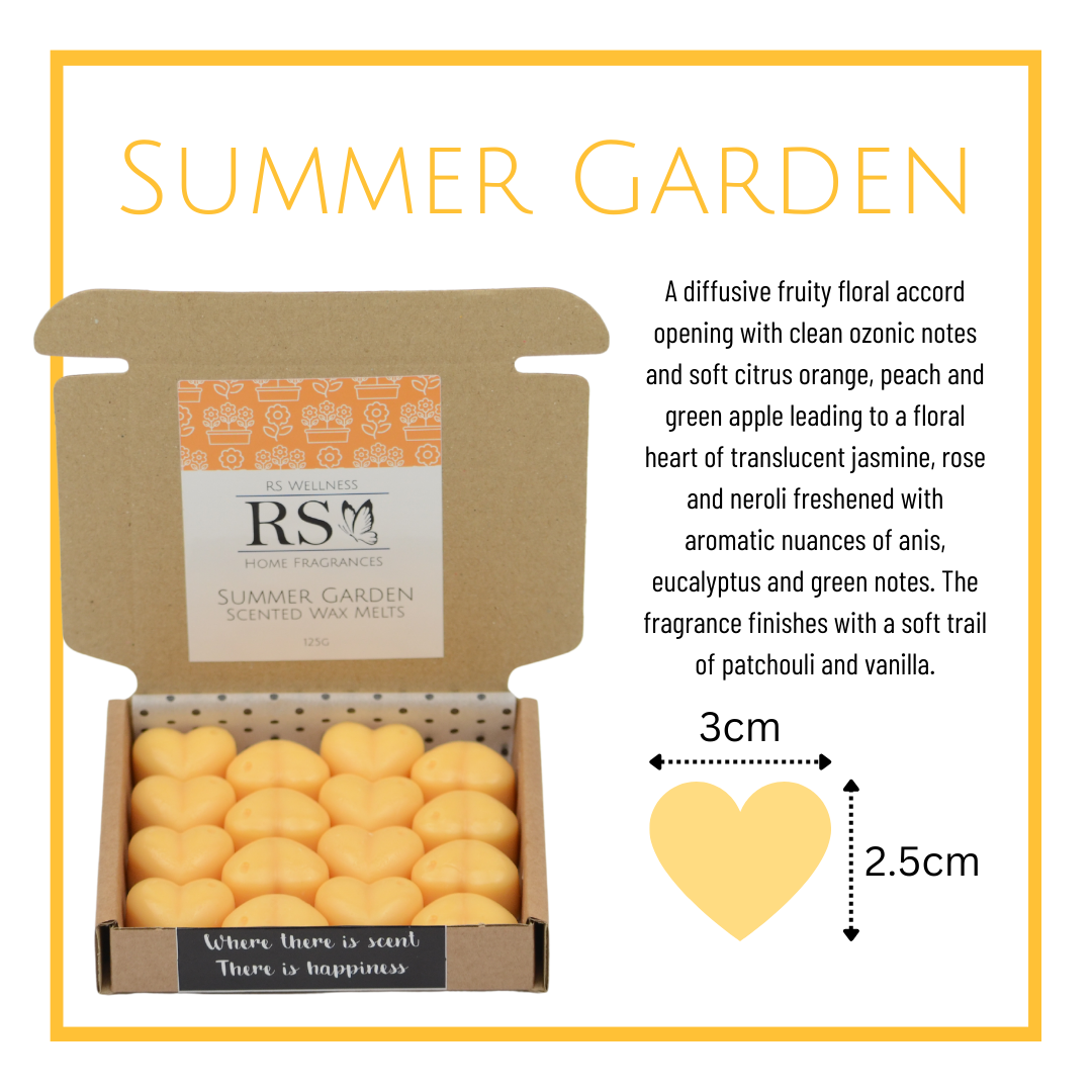 Summer Garden Scented Heart Wax Melts