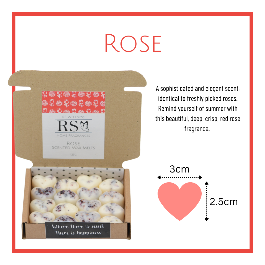 Rose Scented Heart Wax Melts
