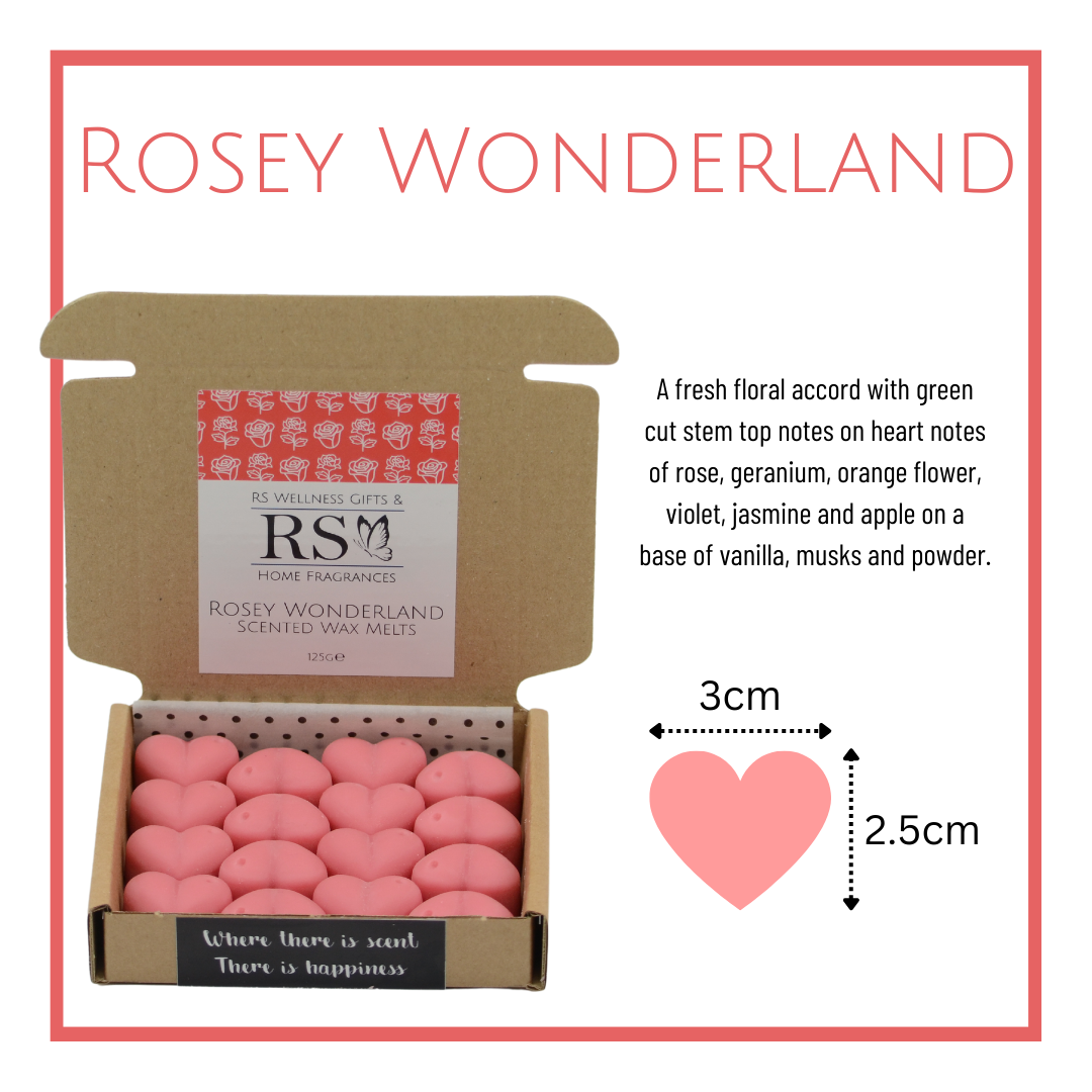 Rosey Wonderland Scented Heart Wax Melts