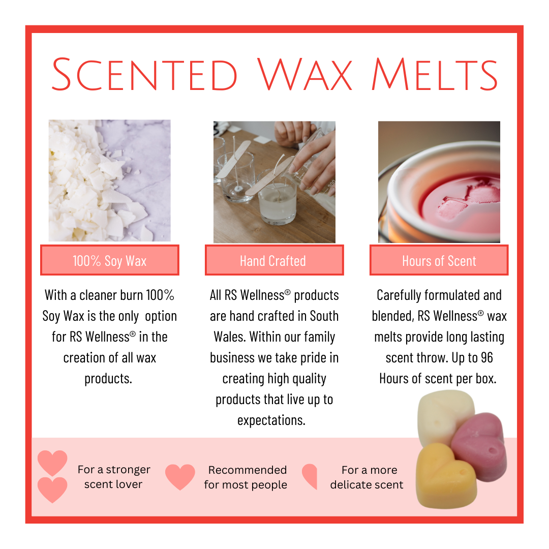 Strawberries and Cream Scented Heart Wax Melts