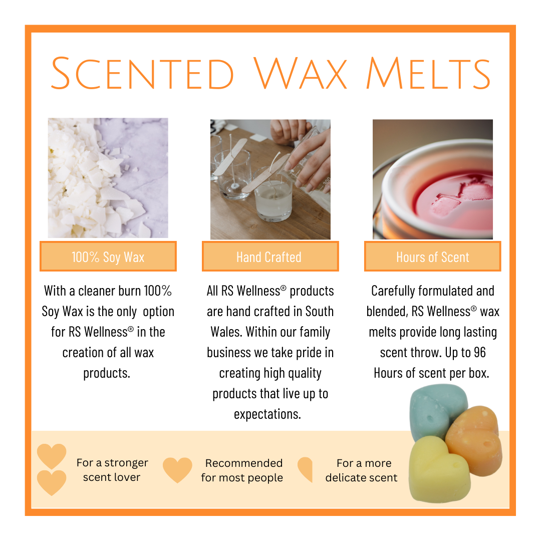 Pomegranate, Mandarin and Amber Scented Heart Wax Melts