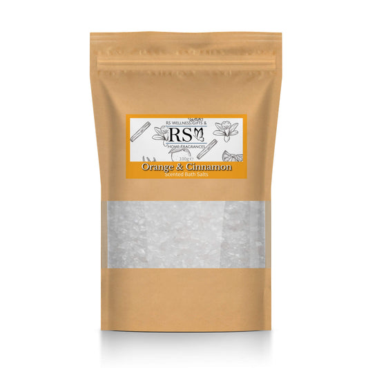 Orange and Cinnamon Scented Bath Salts