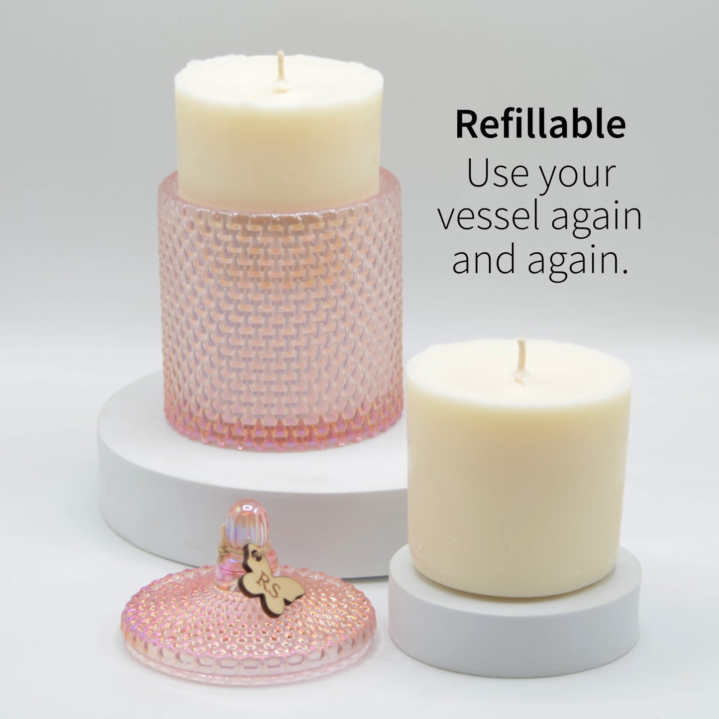 300g Geo Jar Candle - Soy Wax - Choice of Fragrance - Luxury Home Aroma Decor Gift Scented