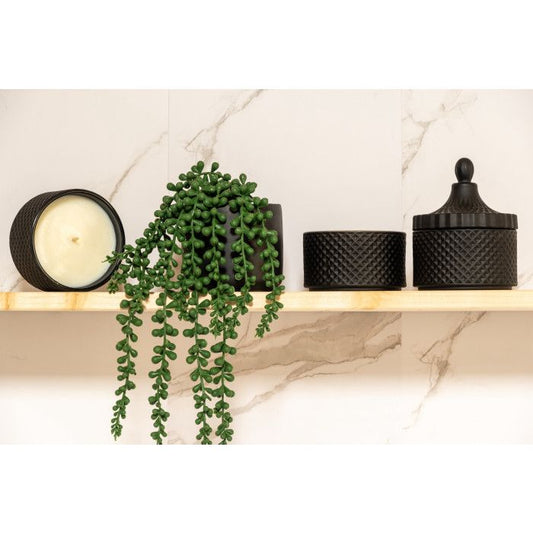 Large Matte Black GEO Stack - 300g x 3 - Custom Poured - Choose your scent, colour and toppers.
