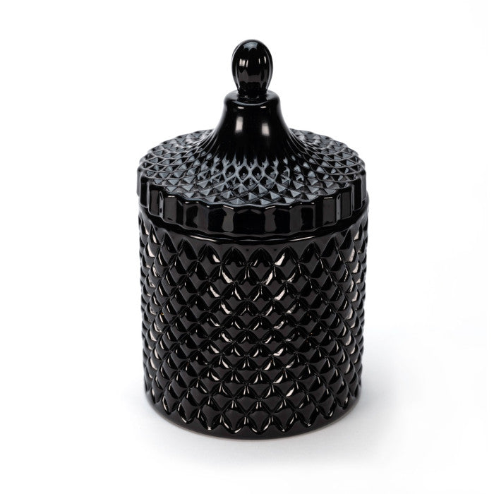 Gloss Black Large GEO - 500g - Custom Poured - Choose your scent, colour and toppers.