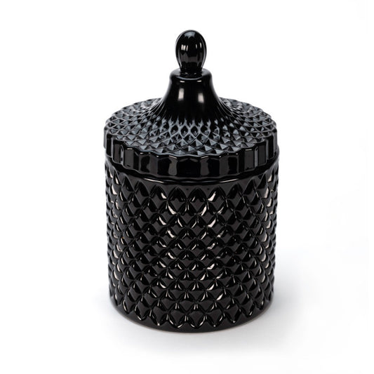 Gloss Black Large GEO - 500g - Custom Poured - Choose your scent, colour and toppers.