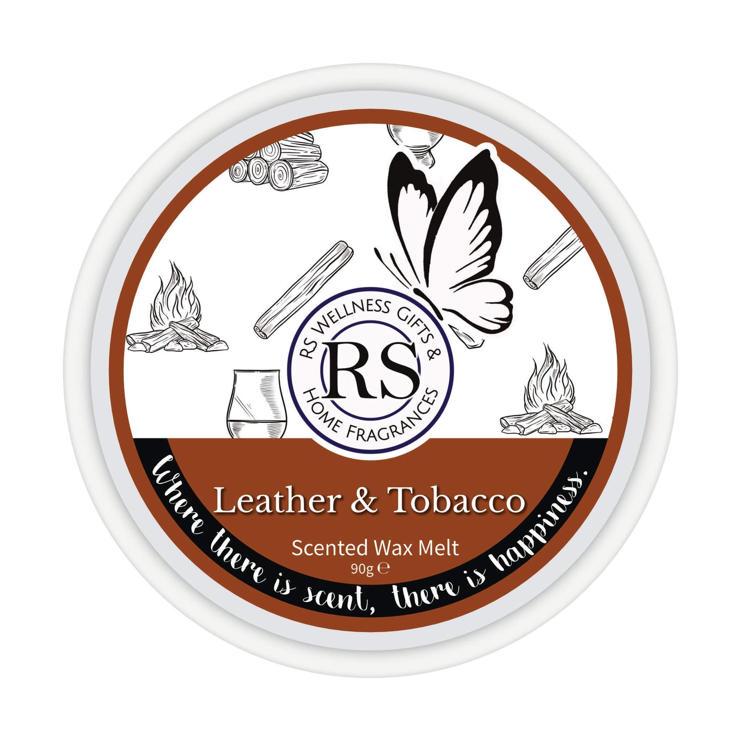 Leather and Tobacco Wax Melt
