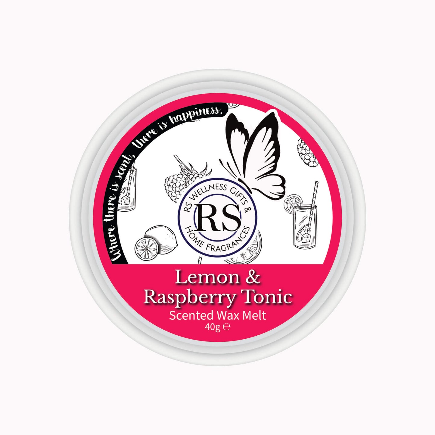 Lemon and Raspberry Tonic Wax Melt