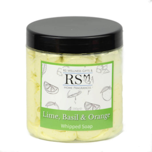 Lime Basil and Orange Whipped Soap 180g