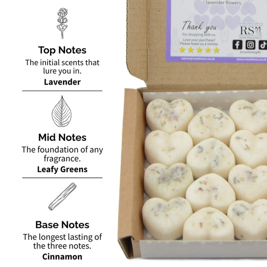 Lavender Scented Heart Wax Melts
