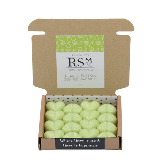 Pear and Freesia Scented Heart Wax Melts