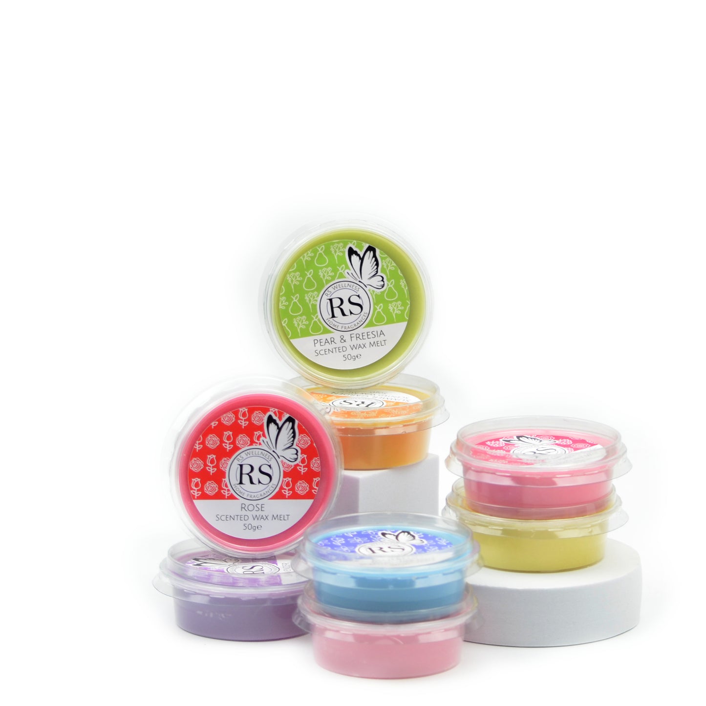 Floral Selection - Box Of 8 Highly Floral Scented 50g Soy Wax Tubs