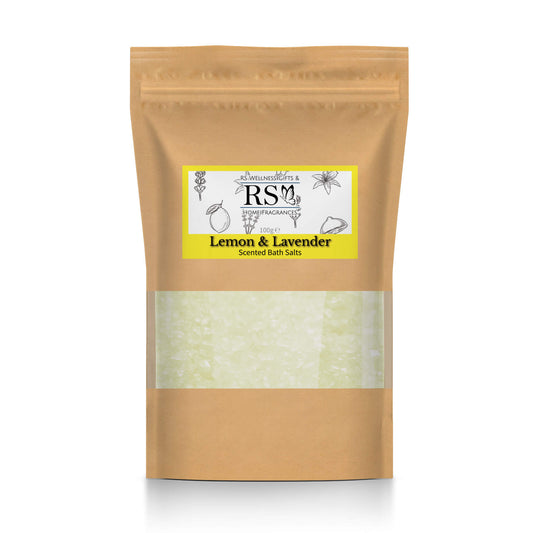 Lemon & Lavender Scented Bath Salts